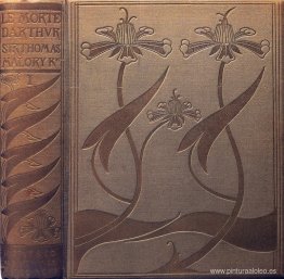 Portada y lomo de Le Morte Darthur Portada y lomo de Le Morte Darthur