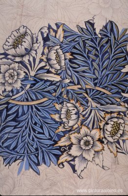 Diseño para tela impresa en bloques de madera con descarga de ín Diseño para tela impresa en bloques de madera con descarga de ín