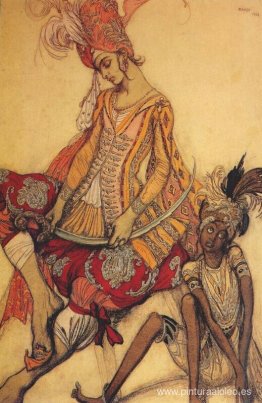 La bella durmiente del príncipe oriental y su paje. La bella durmiente del príncipe oriental y su paje.