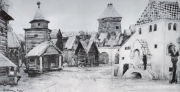 Escenografía para la ópera 'Khovanshina' de Mussorgsky Escenografía para la ópera 'Khovanshina' de Mussorgsky