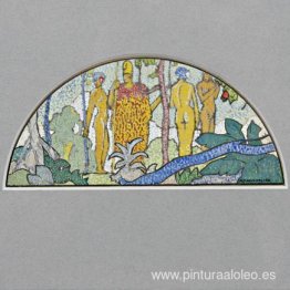 Diseño de acuarela para mural. Diseño de acuarela para mural.