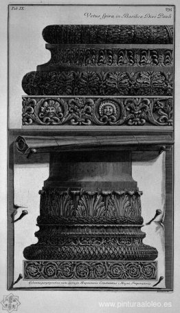 Dos bases de columnas (Basílica de Pablo, Baptisterio de Constan Dos bases de columnas (Basílica de Pablo, Baptisterio de Constan