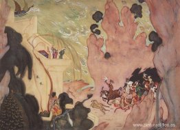 Diseño de telón para el ballet 'Sheherezade' de Nikolai Rimski-K Diseño de telón para el ballet 'Sheherezade' de Nikolai Rimski-K