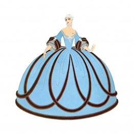 Traje de la época Luis XV. Traje de la época Luis XV.