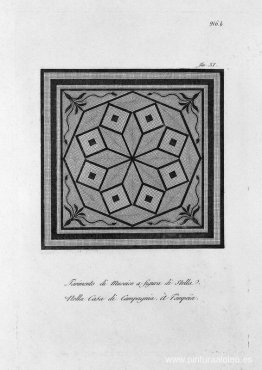 Piso de ajedrez y Nosetto en mosaico en la Casa de la Sociedad Piso de ajedrez y Nosetto en mosaico en la Casa de la Sociedad