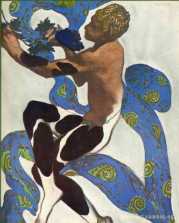 El traje de fauno de Nijinsky en 'L'Apres Midi d'un Faune' de Cl El traje de fauno de Nijinsky en 'L'Apres Midi d'un Faune' de Cl