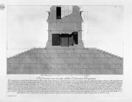 Sección vertical de la columna de Trajano, con seis plantas toma Sección vertical de la columna de Trajano, con seis plantas toma