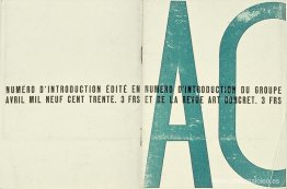 Portada de la edición de lanzamiento de Art Concret Portada de la edición de lanzamiento de Art Concret