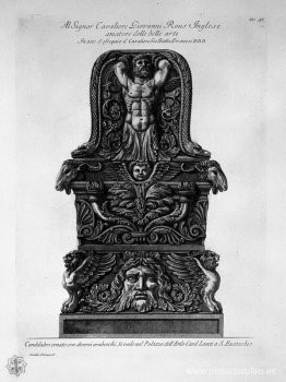 Candelabro en el Palazzo Lante en San Eustaquio Candelabro en el Palazzo Lante en San Eustaquio