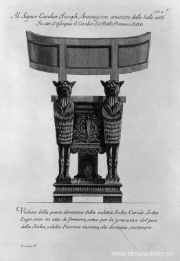 Vista desde atrás de esta silla curule Vista desde atrás de esta silla curule