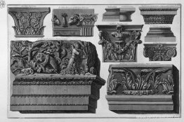 Capiteles y frisos (Jardines Farnese, Villas Romanas) Capiteles y frisos (Jardines Farnese, Villas Romanas)