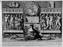 Las antigüedades romanas, t. 2, lámina XXXV. Parte trasera de la Las antigüedades romanas, t. 2, lámina XXXV. Parte trasera de la