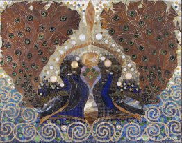 Mosaico de pavo real del vestíbulo de entrada de la casa Henry O Mosaico de pavo real del vestíbulo de entrada de la casa Henry O