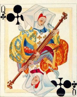 Un boceto en color de una tarjeta. Heraclio Fournier. Un boceto en color de una tarjeta. Heraclio Fournier.