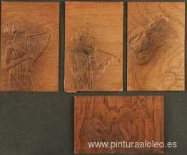 Chicas con instrumentos musicales antiguos. Chicas con instrumentos musicales antiguos.