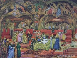 Escenografía para la ópera 'Boris Godunov' de Mussorgsky Escenografía para la ópera 'Boris Godunov' de Mussorgsky