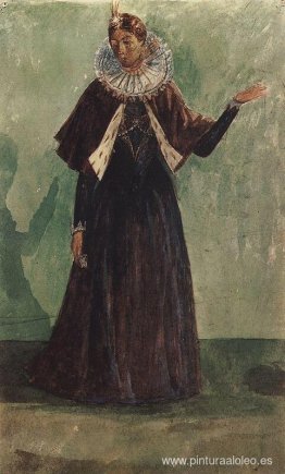 Diseño de vestuario de Marina Mnishek para la tragedia de Boris Diseño de vestuario de Marina Mnishek para la tragedia de Boris