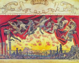 El boceto del telón del Teatro Académico Estatal Bolshoi El boceto del telón del Teatro Académico Estatal Bolshoi