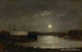 Sin título (Luna sobre un puerto) Sin título (Luna sobre un puerto)