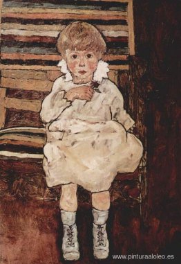 niño sentado niño sentado