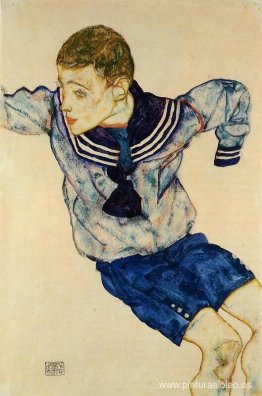 Niño con traje de marinero Niño con traje de marinero