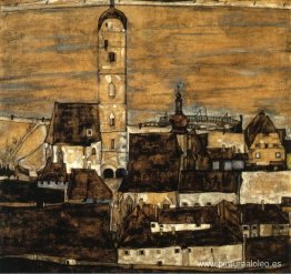 Stein en el Danubio, visto desde Kreuzberg Stein en el Danubio, visto desde Kreuzberg