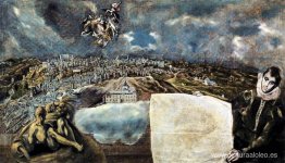 Vista y plano de Toledo Vista y plano de Toledo