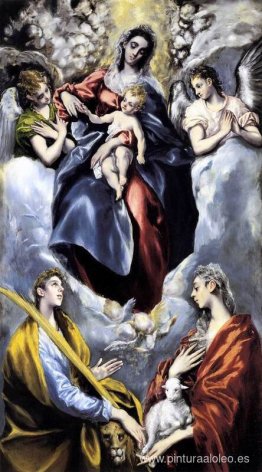 La Virgen y el Niño con Santa Martina y Santa Inés La Virgen y el Niño con Santa Martina y Santa Inés