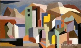 Forma arquitectónica del paisaje ideal del futuro Forma arquitectónica del paisaje ideal del futuro