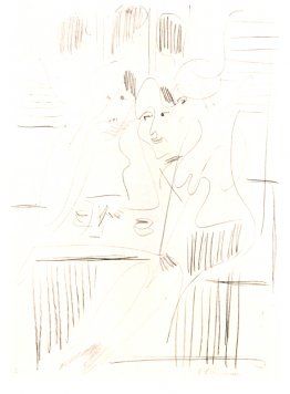 Tres mujeres en un café Tres mujeres en un café