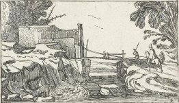 Camino al lado de una cascada Camino al lado de una cascada