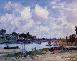 El puente sobre los Toques en Deauville El puente sobre los Toques en Deauville