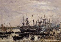 Camaret, barcos de pesca en el muelle Camaret, barcos de pesca en el muelle