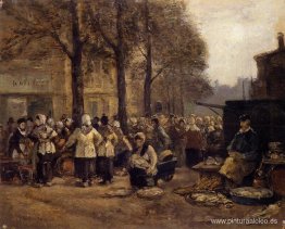 El mercado de pescado, Róterdam El mercado de pescado, Róterdam