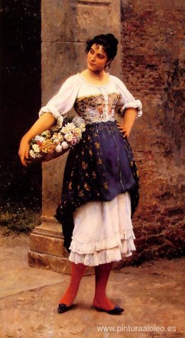 vendedora de flores veneciana vendedora de flores veneciana