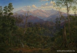 Monte Kosciusko, visto desde la frontera victoriana (Mount Hope Monte Kosciusko, visto desde la frontera victoriana (Mount Hope