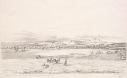 Vista de la cordillera Ben Lomond desde una abertura en el bosqu Vista de la cordillera Ben Lomond desde una abertura en el bosqu