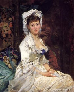 retrato de una mujer en blanco retrato de una mujer en blanco
