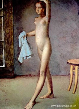 Desnudo con pañuelo de seda Desnudo con pañuelo de seda