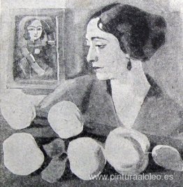Retrato de la esposa del artista. Retrato de la esposa del artista.