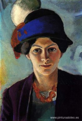 Retrato de la esposa del artista con sombrero. Retrato de la esposa del artista con sombrero.