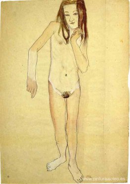 chica desnuda de pie chica desnuda de pie