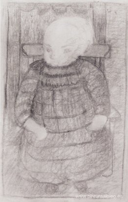 Niño sentado en un sillón Niño sentado en un sillón