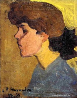 Cabeza de mujer de perfil Cabeza de mujer de perfil