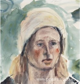 Retrato de una mujer que llevaba una bufanda Retrato de una mujer que llevaba una bufanda