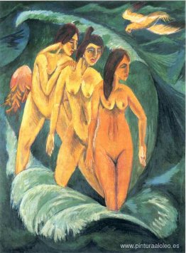 tres bañistas tres bañistas