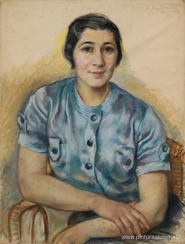 Mujer de azul Mujer de azul