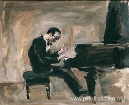 Retrato del pianista y director de orquesta italiano Carlo Tsekk Retrato del pianista y director de orquesta italiano Carlo Tsekk