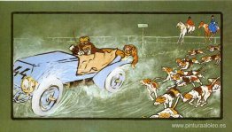 Coche y caza del zorro. Coche y caza del zorro.