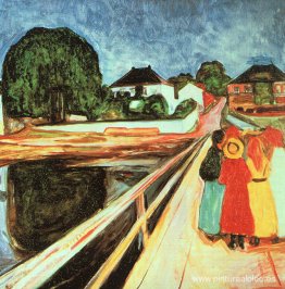 Chicas en un puente Chicas en un puente